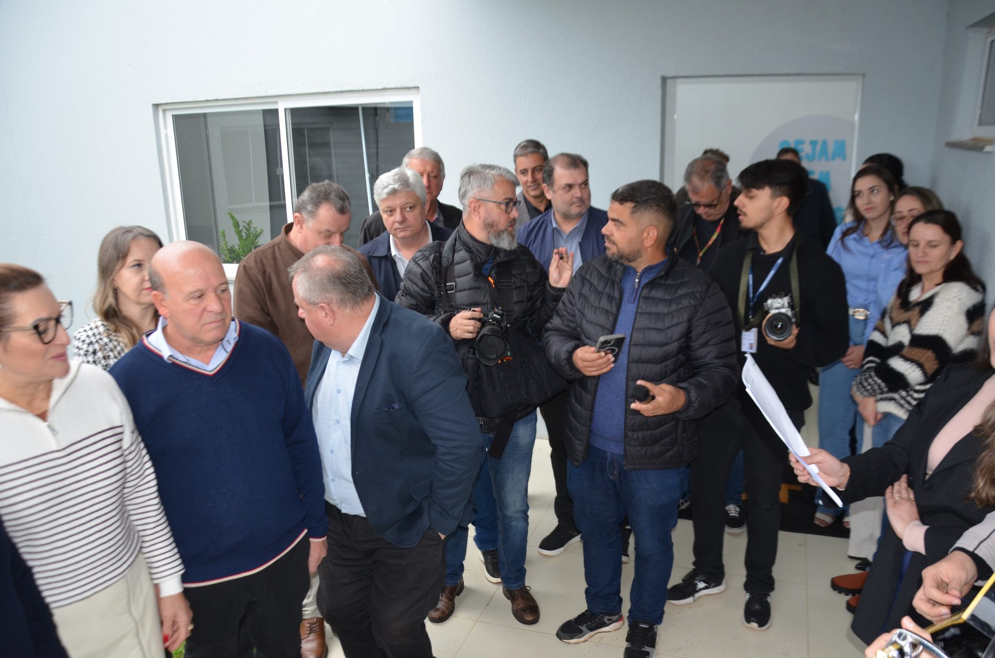 Inauguração da nova ala de saúde mental no Hospital Santa Terezinha, em Palmitinho