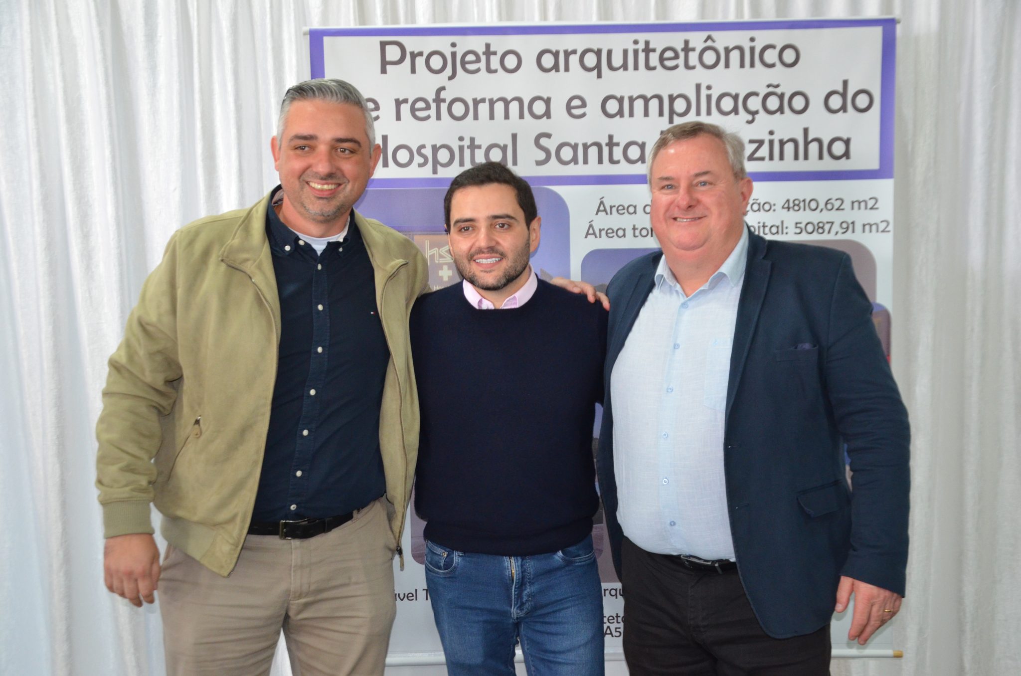 Inauguração da nova ala de saúde mental no Hospital Santa Terezinha, em Palmitinho