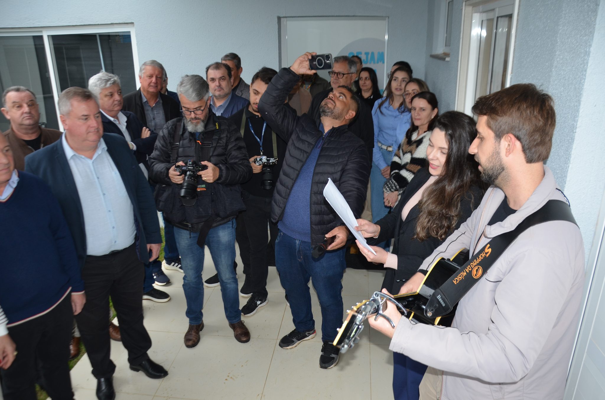 Inauguração da nova ala de saúde mental no Hospital Santa Terezinha, em Palmitinho