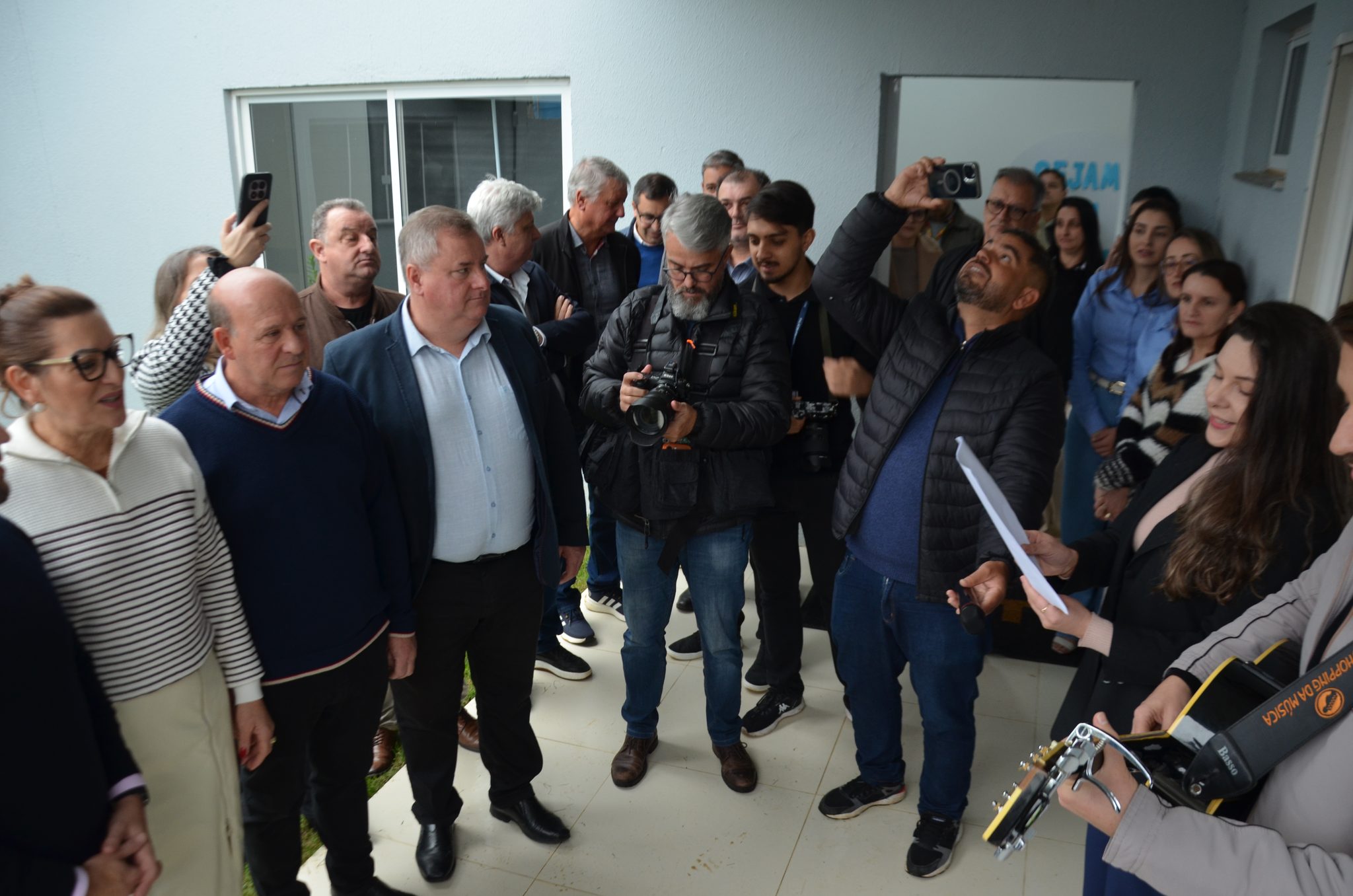 Inauguração da nova ala de saúde mental no Hospital Santa Terezinha, em Palmitinho