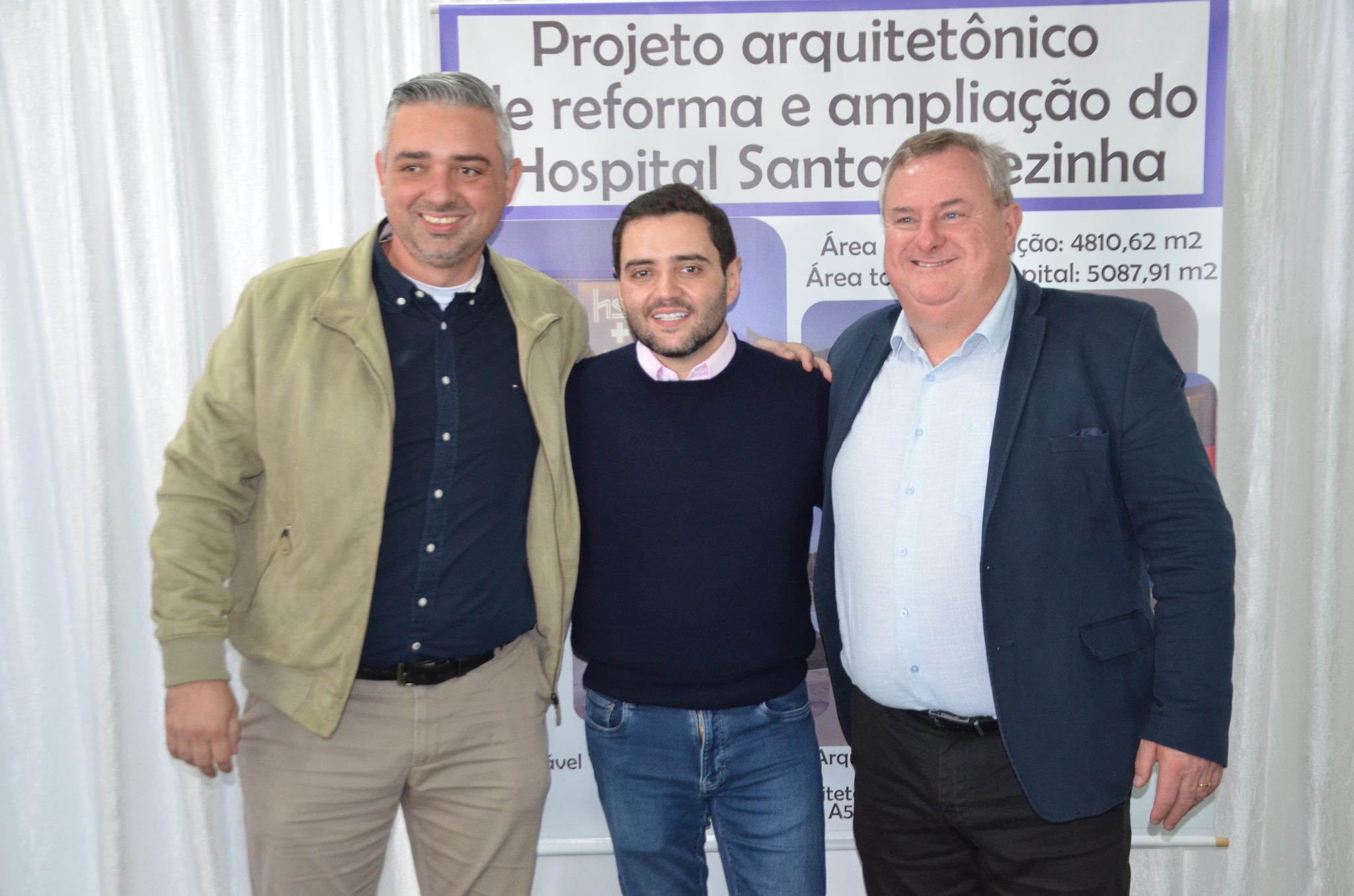 Inauguração da nova ala de saúde mental no Hospital Santa Terezinha, em Palmitinho
