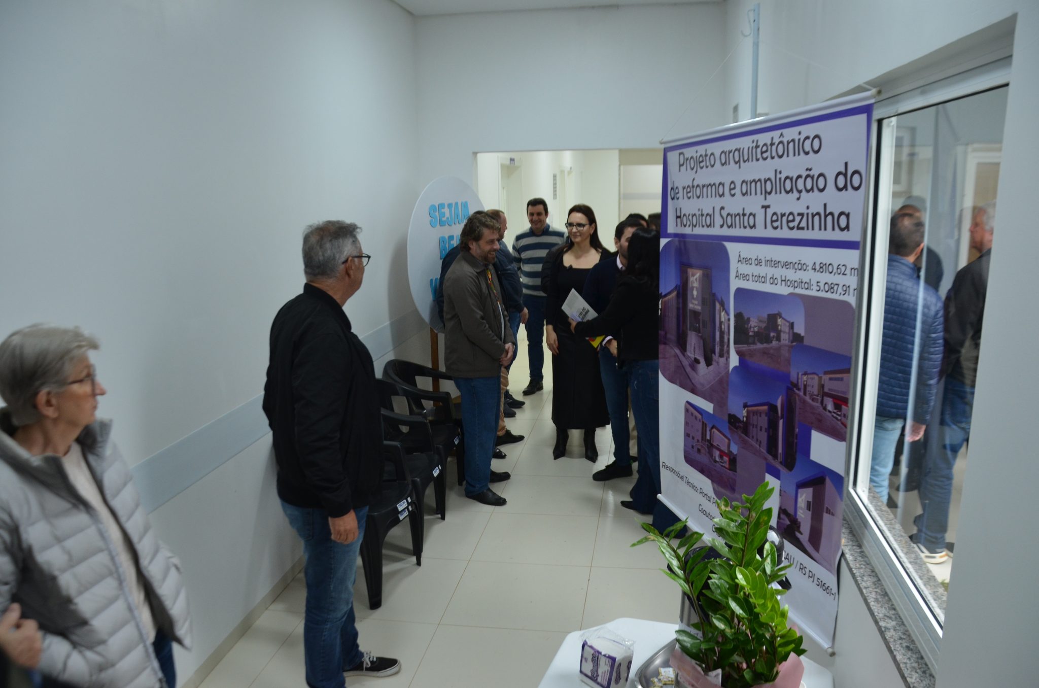 Inauguração da nova ala de saúde mental no Hospital Santa Terezinha, em Palmitinho