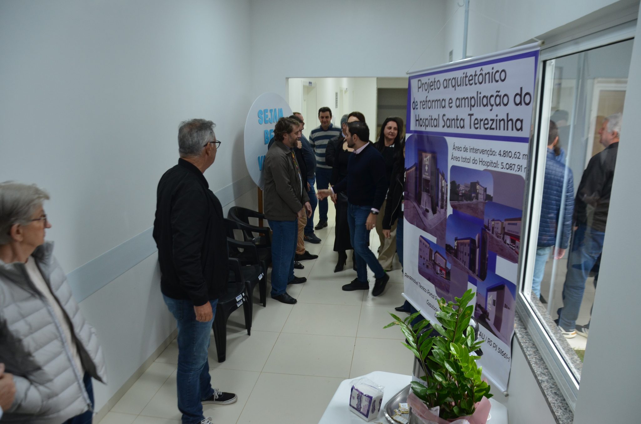 Inauguração da nova ala de saúde mental no Hospital Santa Terezinha, em Palmitinho