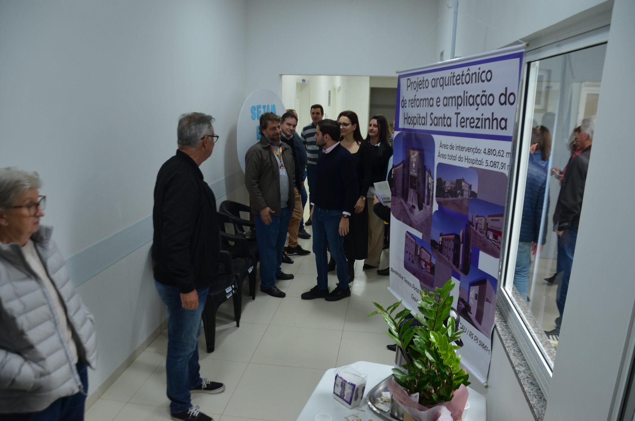 Inauguração da nova ala de saúde mental no Hospital Santa Terezinha, em Palmitinho