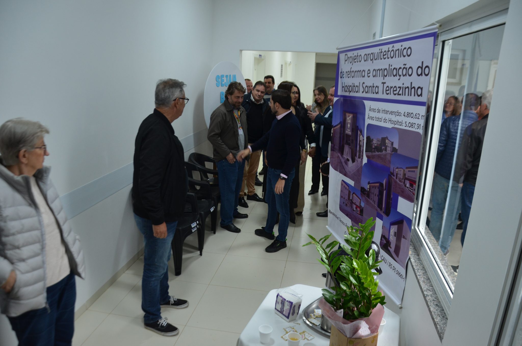 Inauguração da nova ala de saúde mental no Hospital Santa Terezinha, em Palmitinho