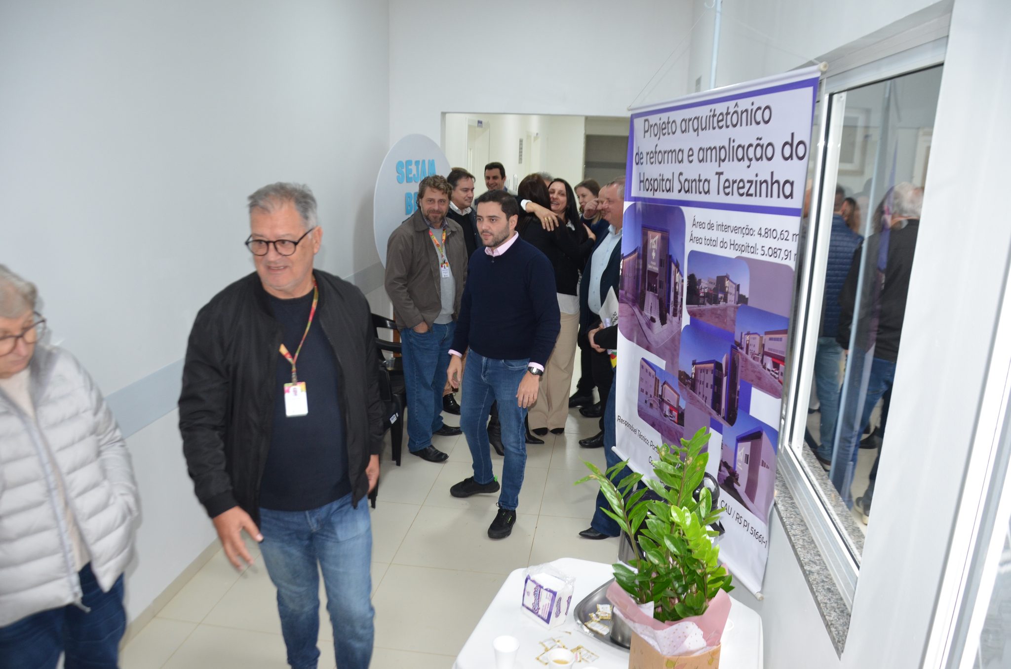 Inauguração da nova ala de saúde mental no Hospital Santa Terezinha, em Palmitinho