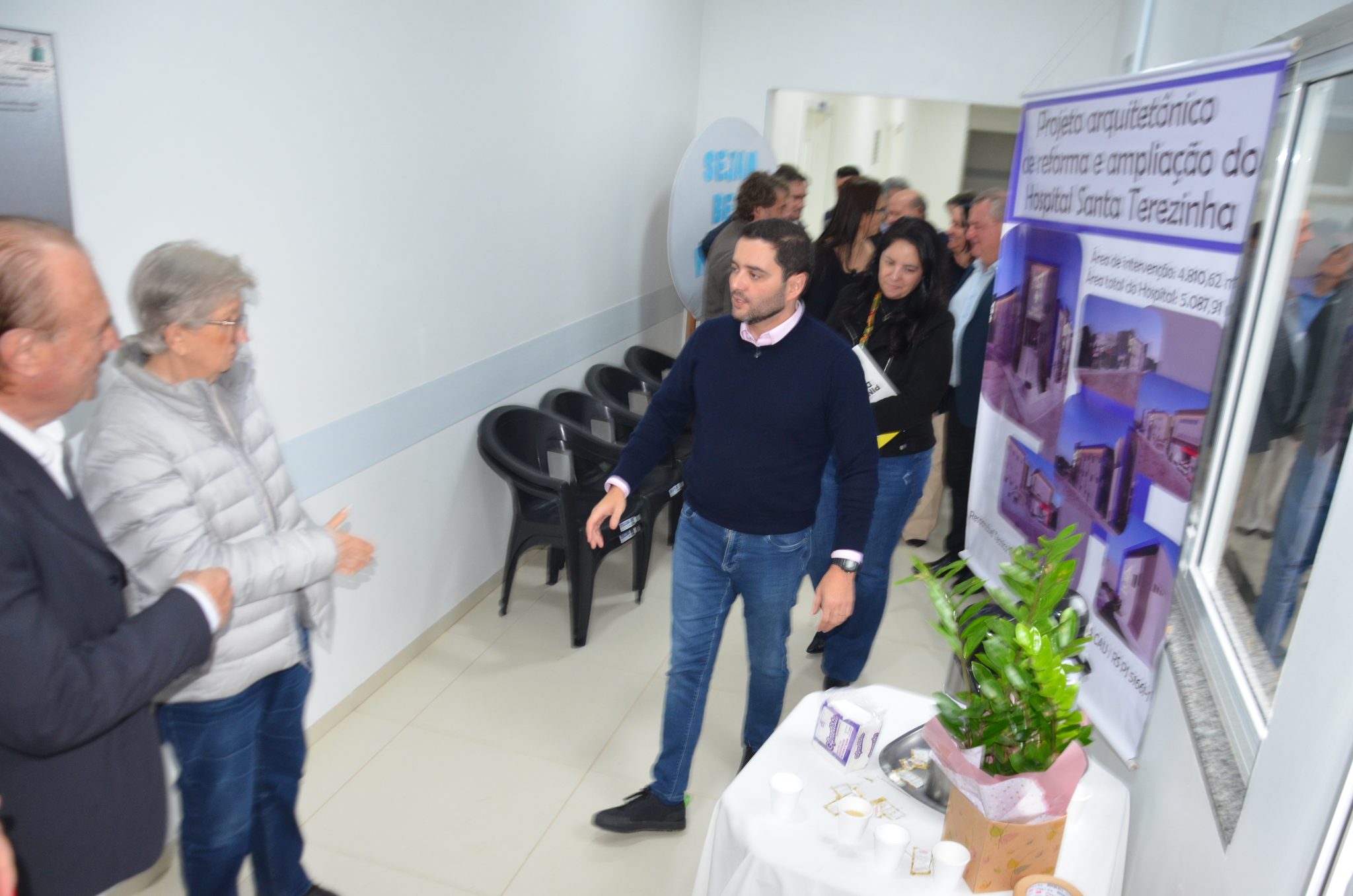 Inauguração da nova ala de saúde mental no Hospital Santa Terezinha, em Palmitinho