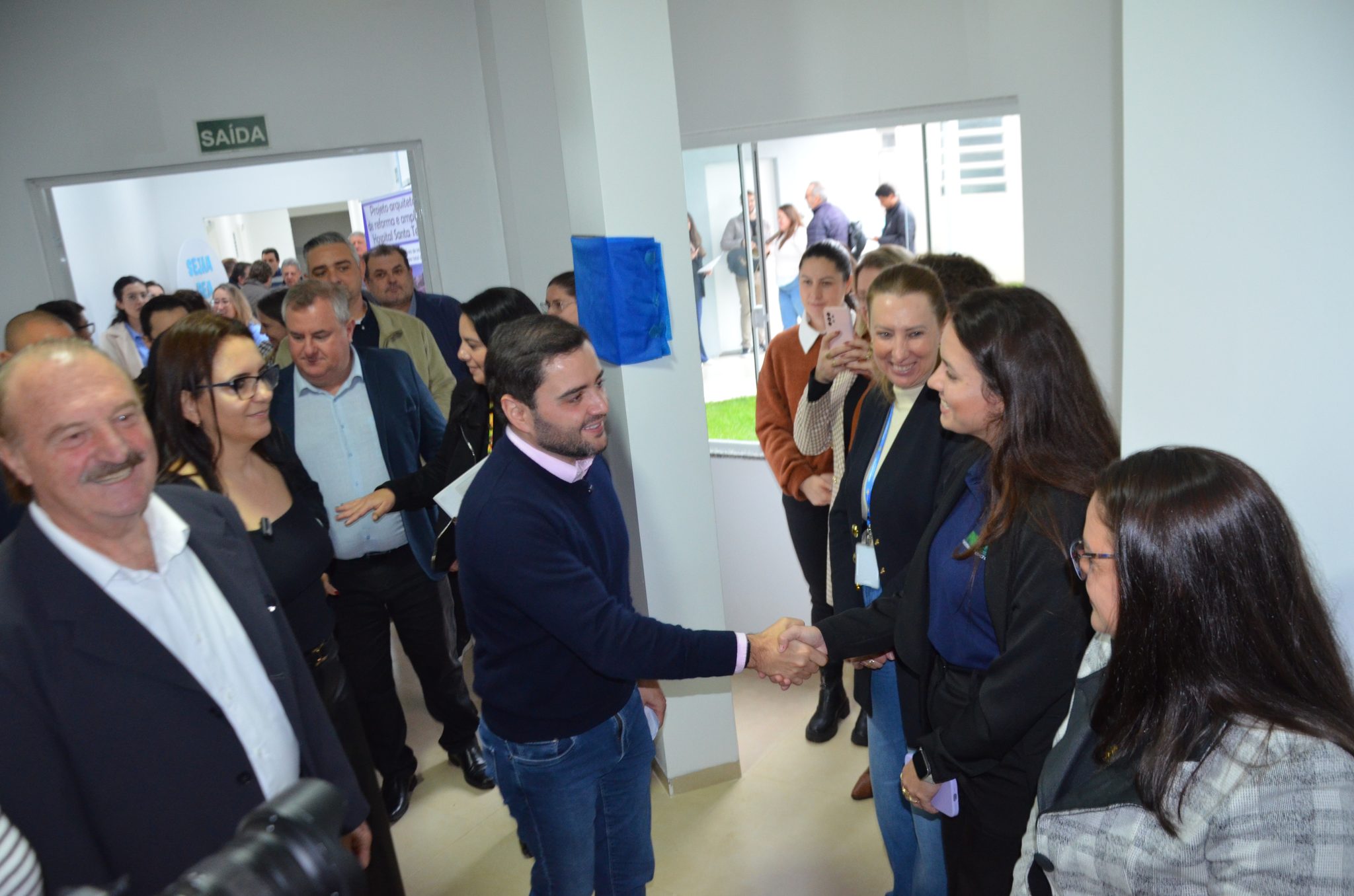 Inauguração da nova ala de saúde mental no Hospital Santa Terezinha, em Palmitinho