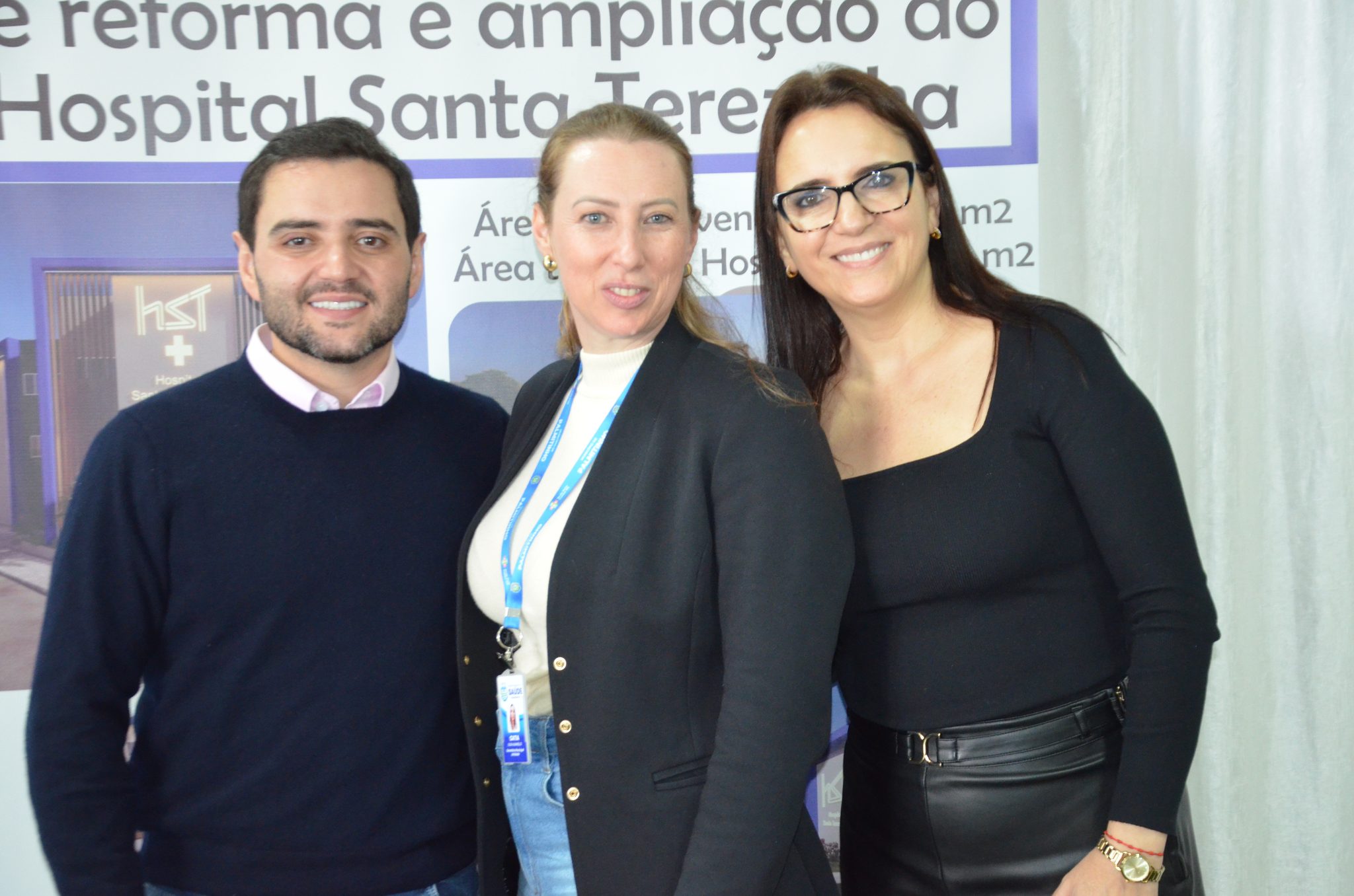 Inauguração da nova ala de saúde mental no Hospital Santa Terezinha, em Palmitinho