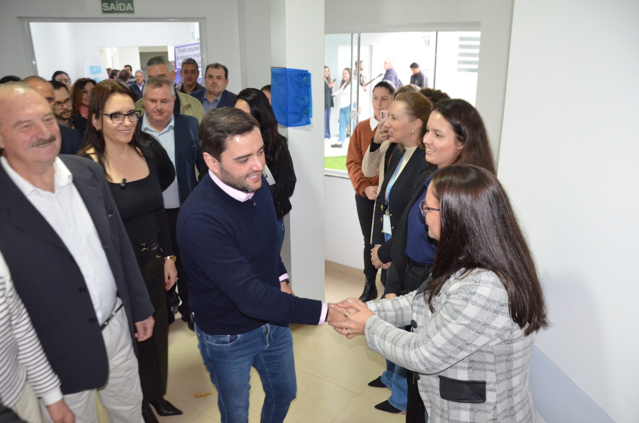Inauguração da nova ala de saúde mental no Hospital Santa Terezinha, em Palmitinho