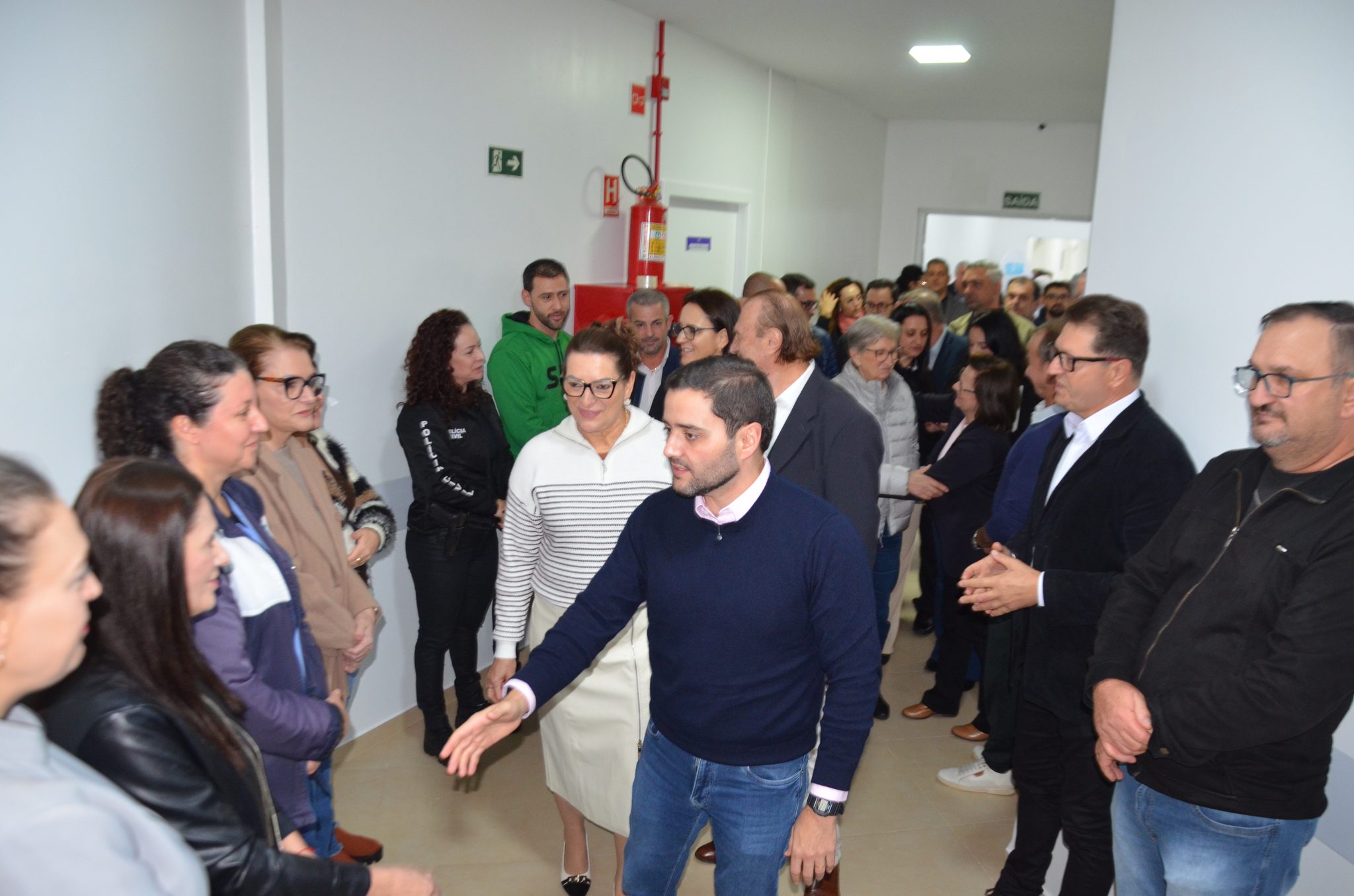 Inauguração da nova ala de saúde mental no Hospital Santa Terezinha, em Palmitinho