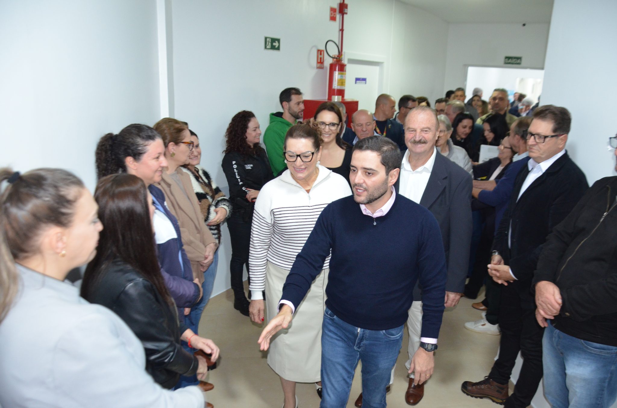 Inauguração da nova ala de saúde mental no Hospital Santa Terezinha, em Palmitinho