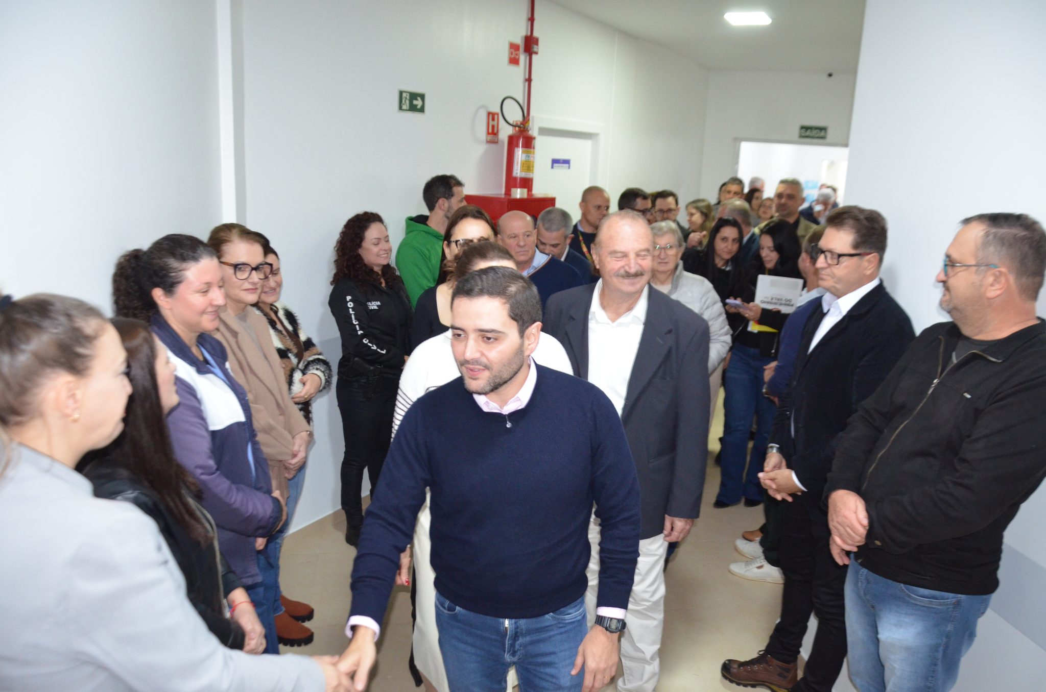 Inauguração da nova ala de saúde mental no Hospital Santa Terezinha, em Palmitinho