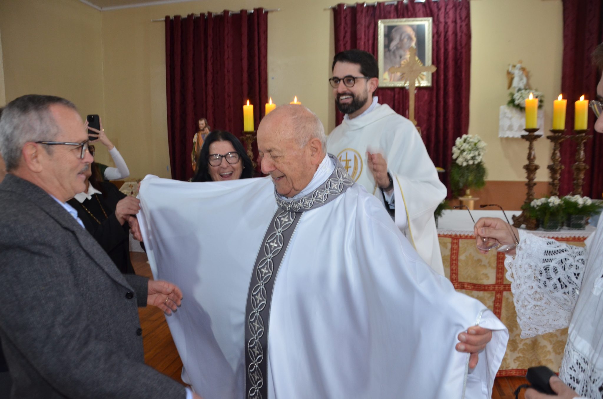Pinhal - Jubileu de Diamante do Cônego Guido Taffarel