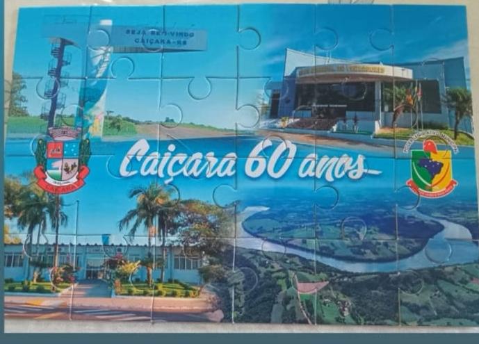 Escolas recebem quebra-cabeças alusivos aos 60 anos de Caiçara