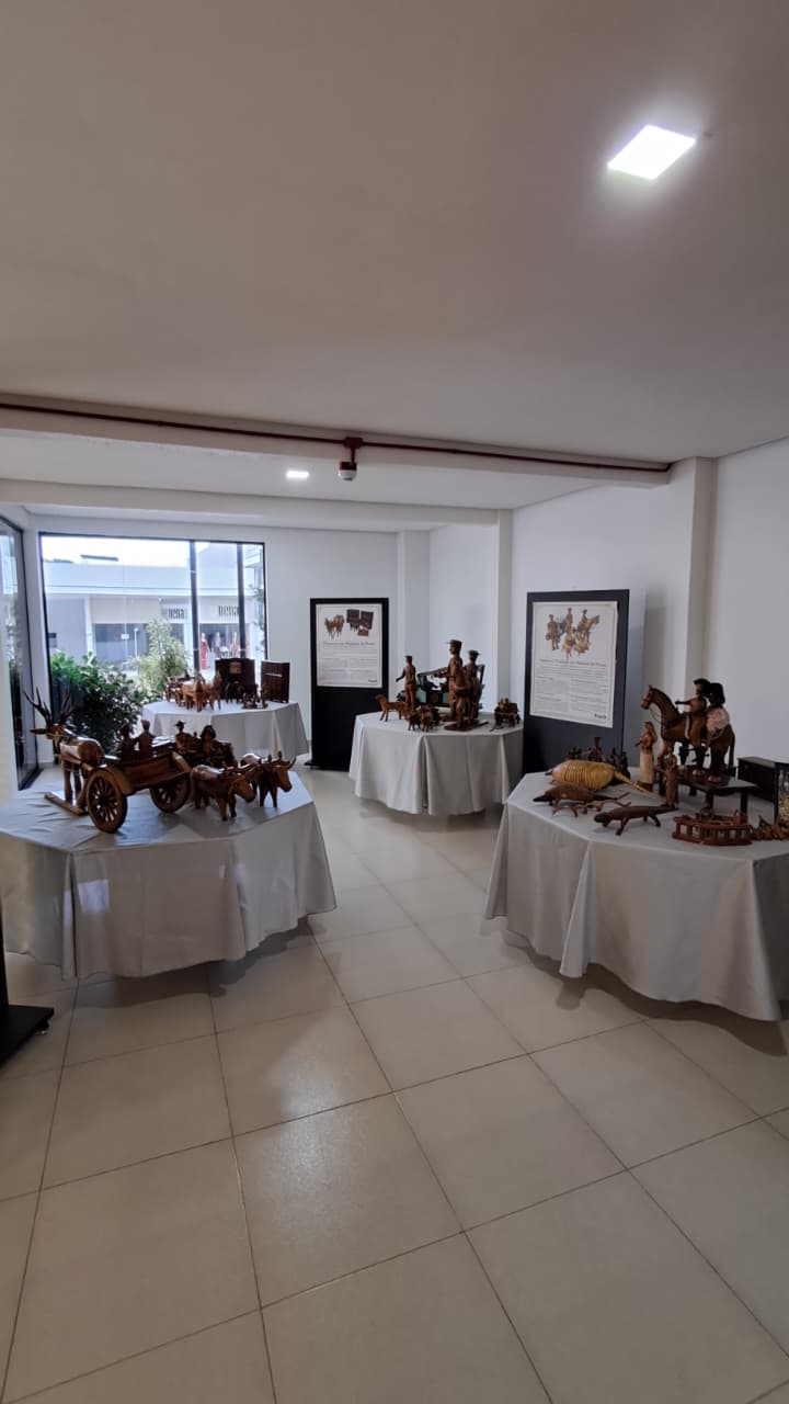 Centro Cultural de Rodeio Bonito recebe exposição “Arte em Madeira” até 30 de maio