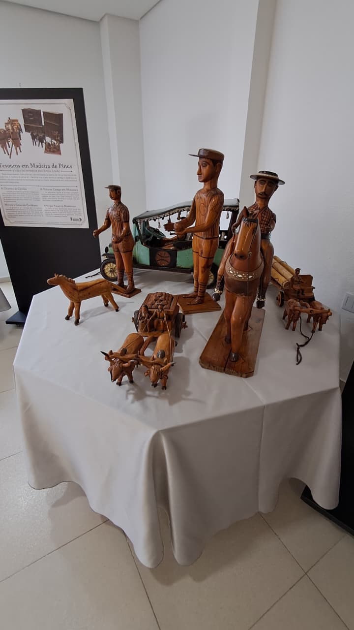 Centro Cultural de Rodeio Bonito recebe exposição “Arte em Madeira” até 30 de maio