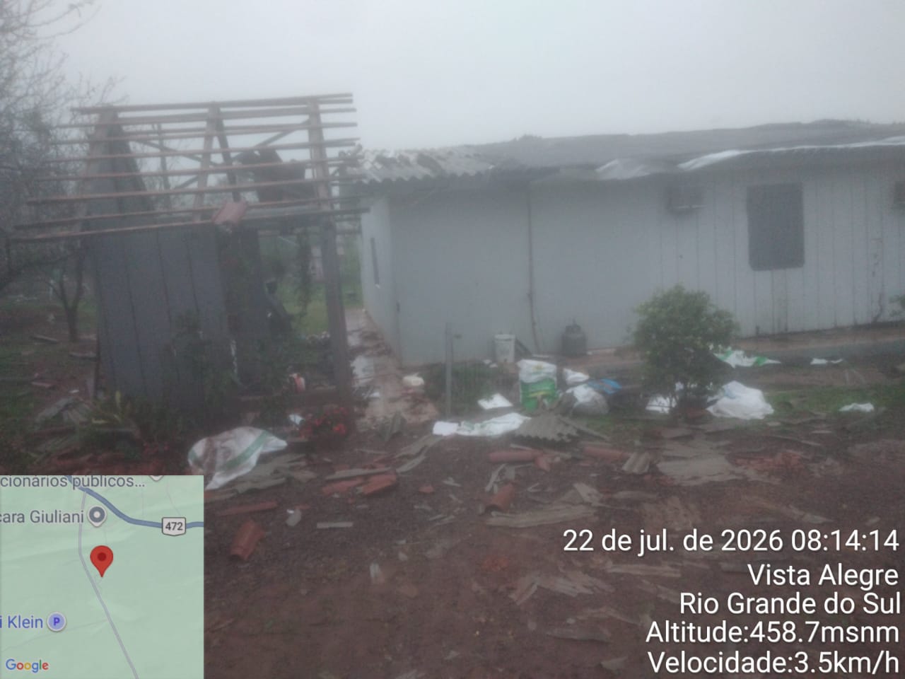 Vista Alegre faz apelo por doações após temporal; colchões e cobertas são prioridade