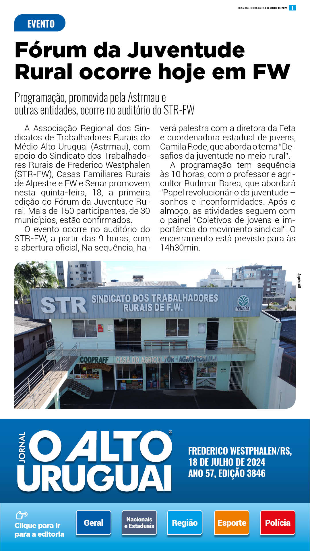AU Diário - 3846 - Quinta