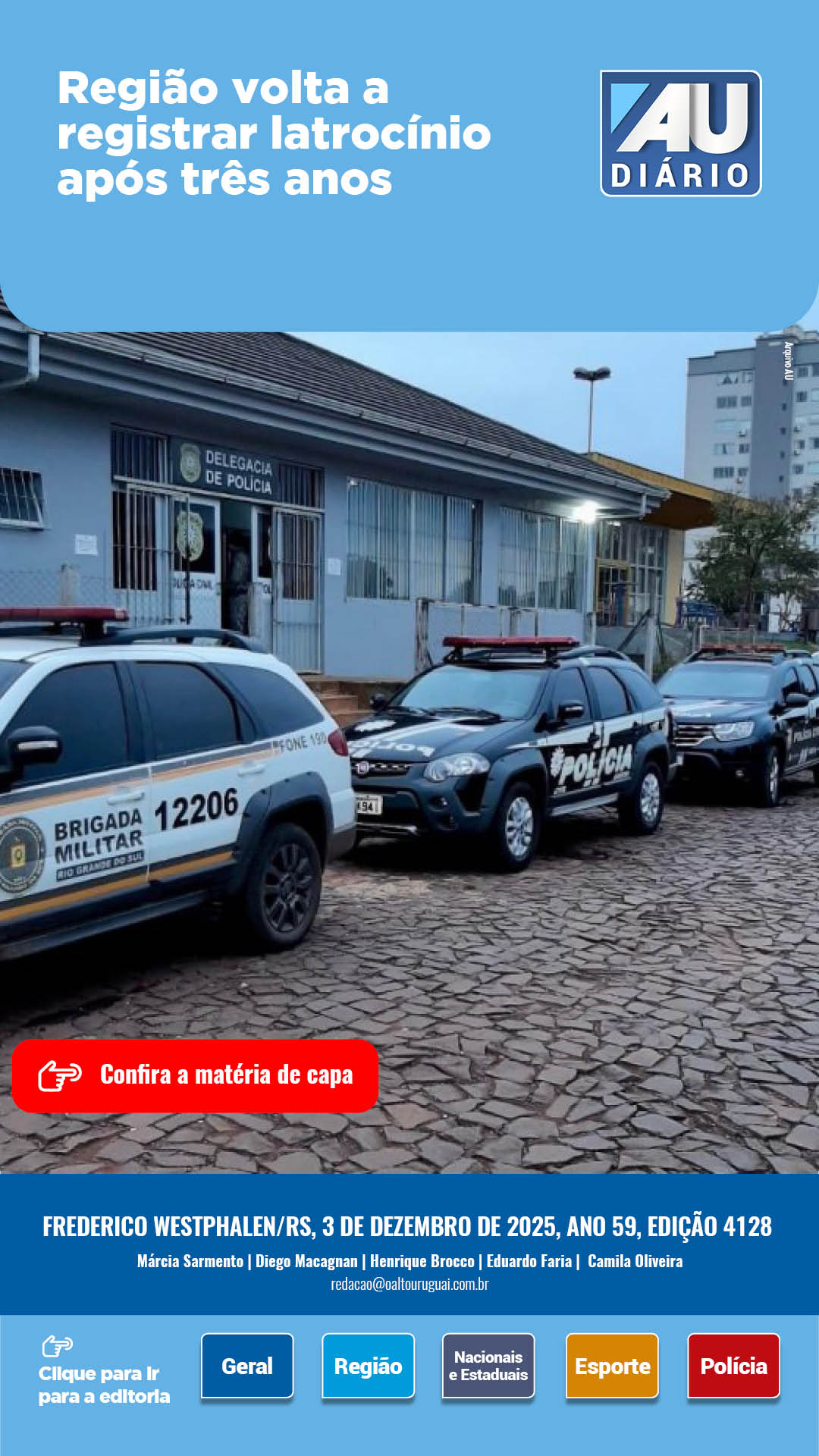 AU Diário - 4128 - Quarta
