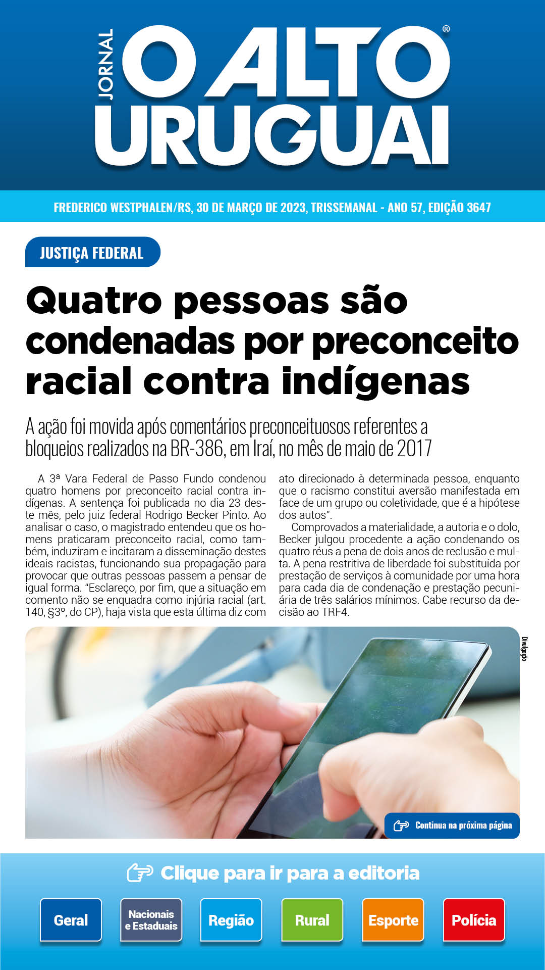 AU Diário - 3647 - Quinta