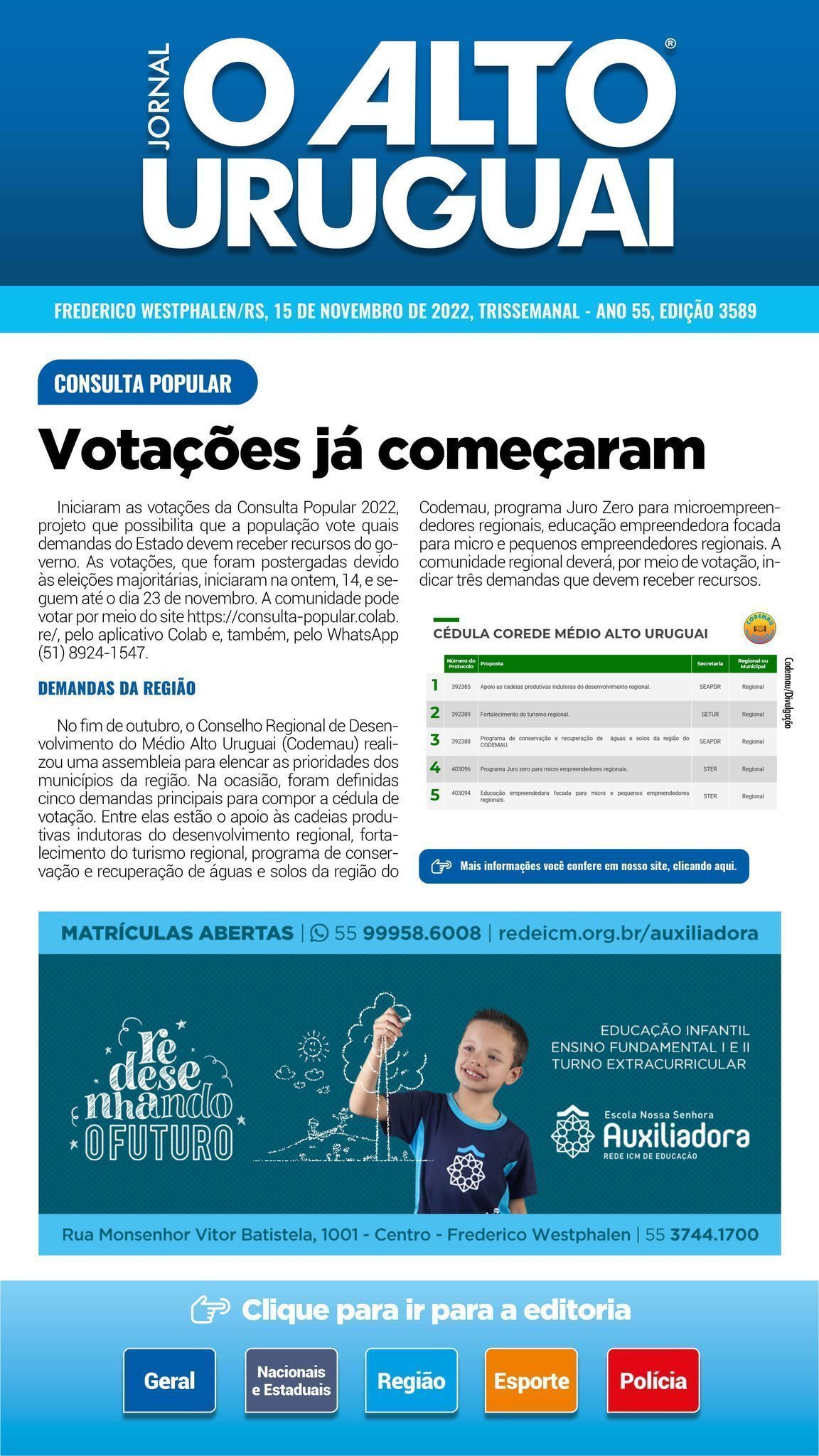 AU Diário - 3589 - Terça