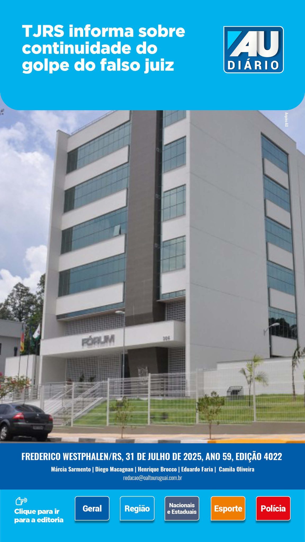 AU Diário - 4022 - Quinta