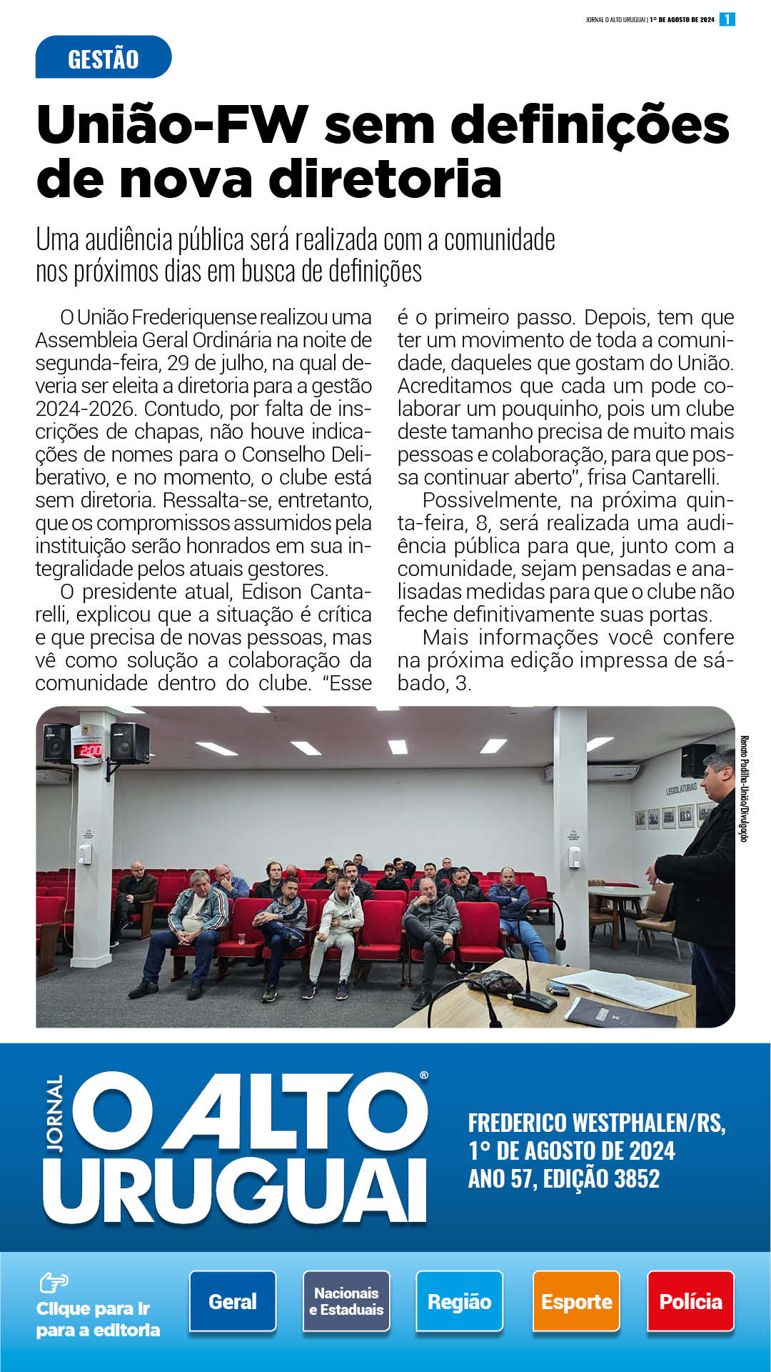 AU Diário - 3852 - Quinta