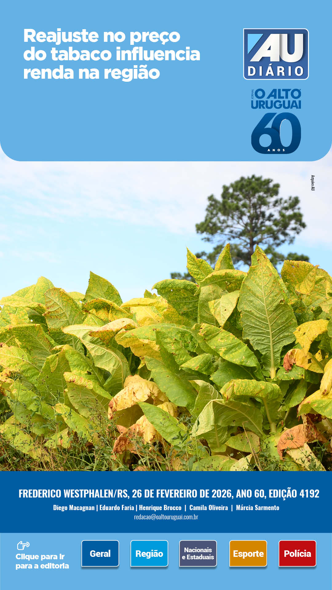 AU Diário - 4192 - Quinta