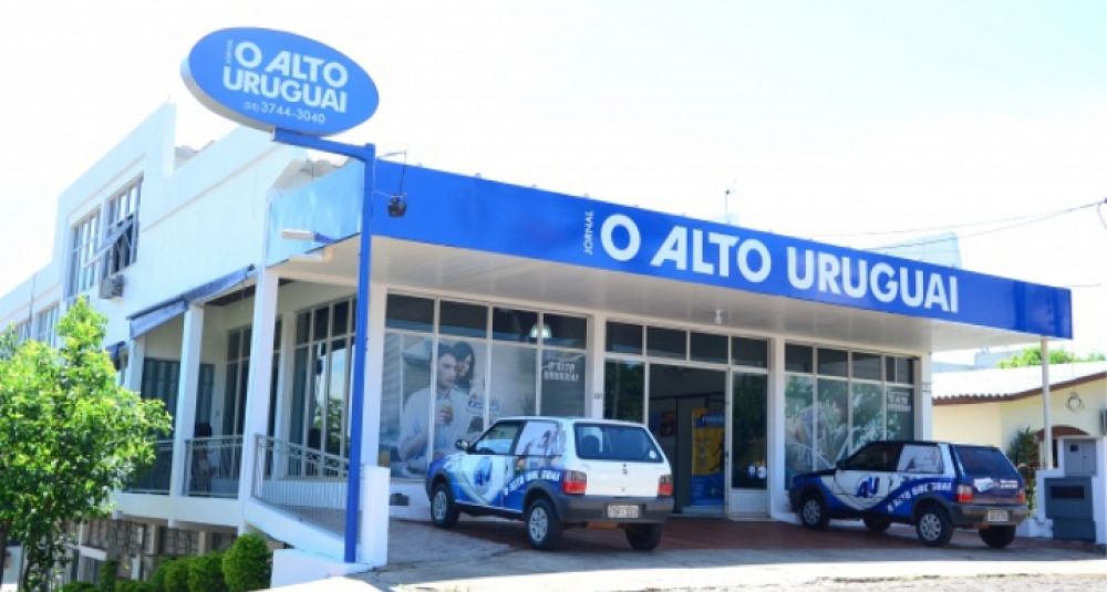 Fachada da sede do Jornal O Alto Uruguai